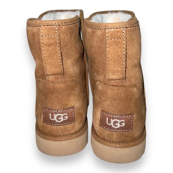 Ugg Cory Suede II Genuine Shearling Lined Boot Round Toe Chestnut Size 7.5 NWOB - Picture 5 of 10